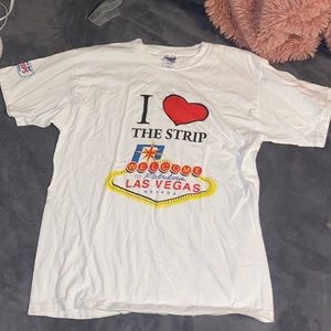WHITE LARGE LAS VEGAS I HEART THE STRIP SHIRT